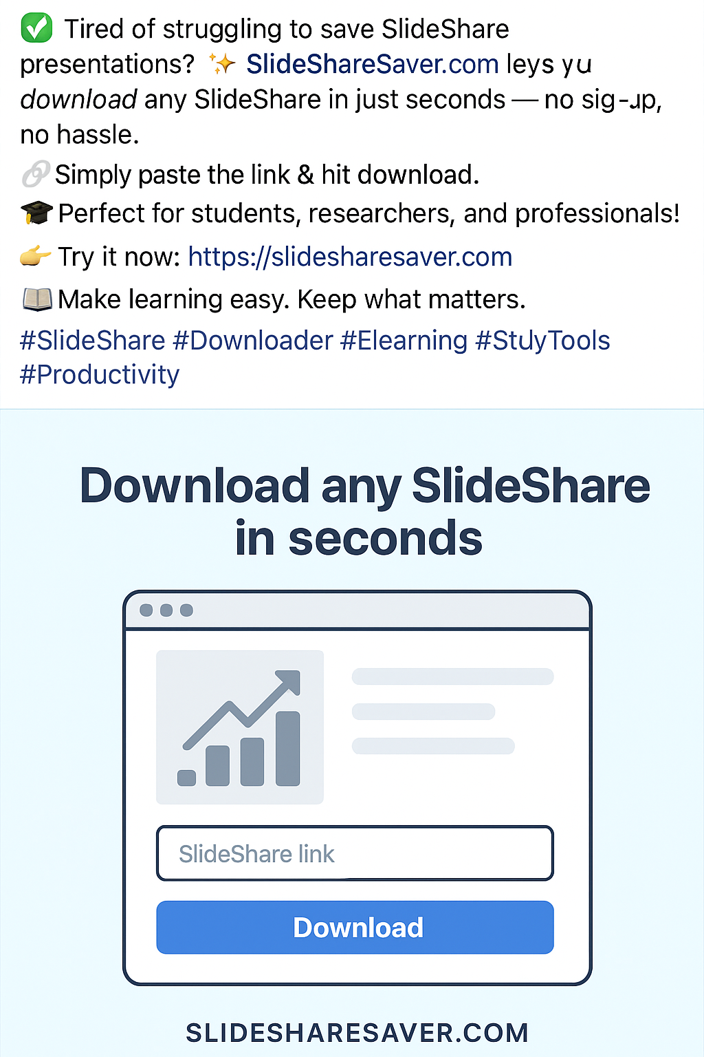 Slidesharesaver - Laden Sie PDF/PPT/Slides kostenlos herunter Medien 1