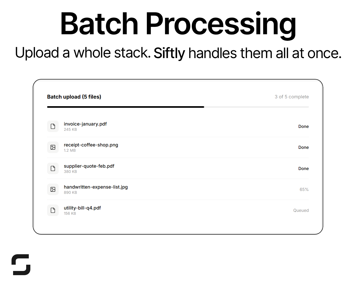 Siftly - Screenshot 3 showing product features and functionality