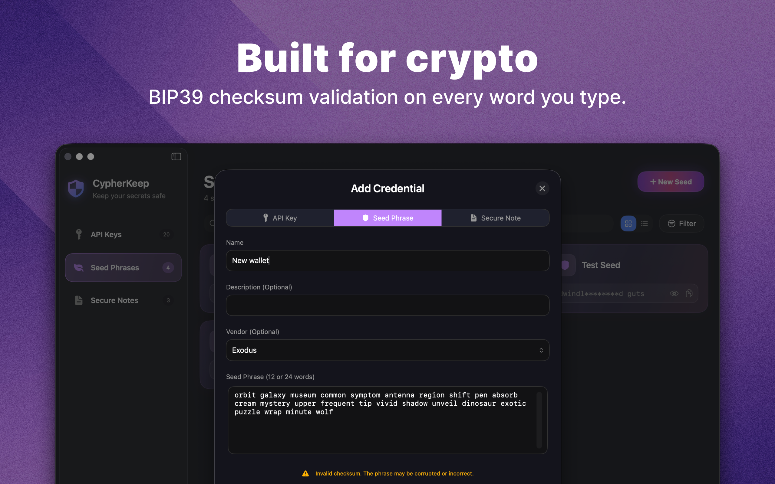 CypherKeep — Credential Manager for Mac gallery image