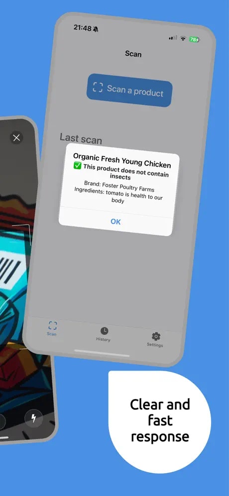 Insect Scan - Screenshot 2 showing product features and functionality