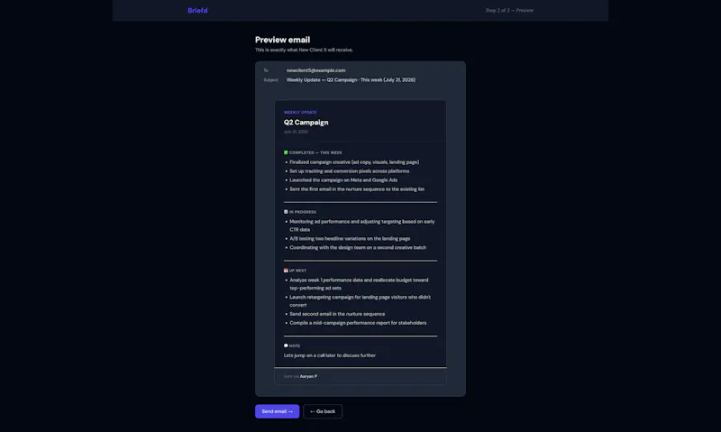 Briefd screenshot 5