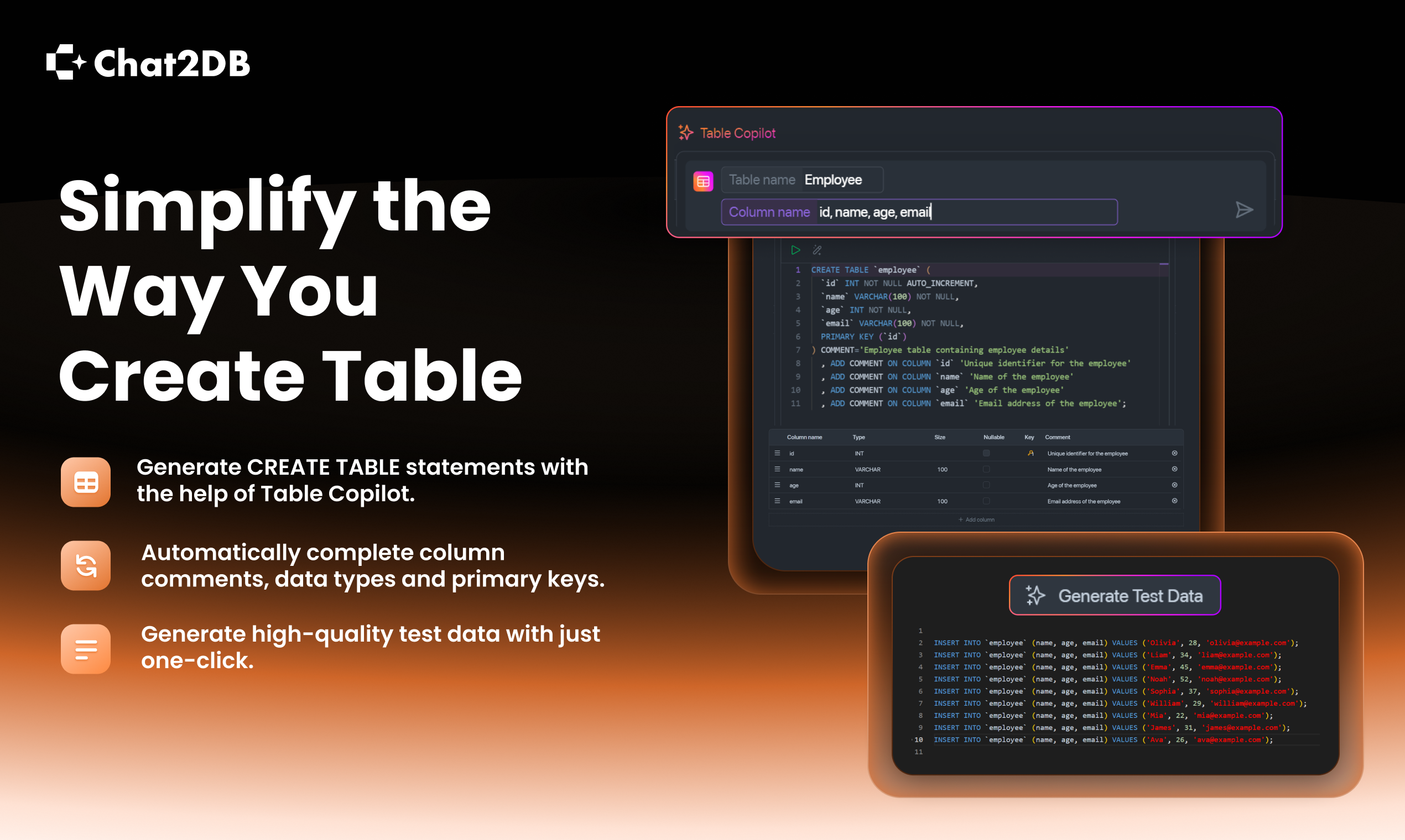 Chat2db locale - Scrivi SQL e analizza i dati con AI media 6
