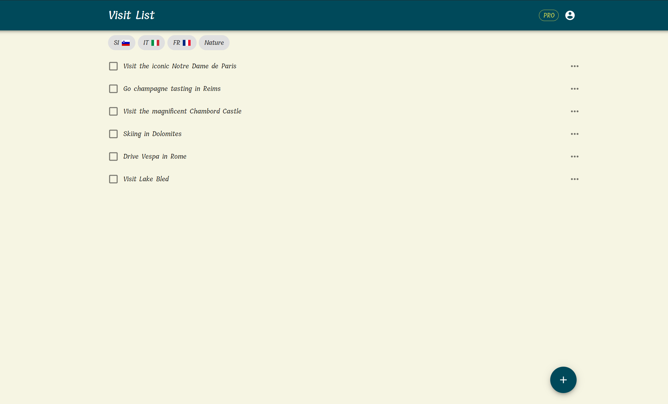 Visit List gallery image