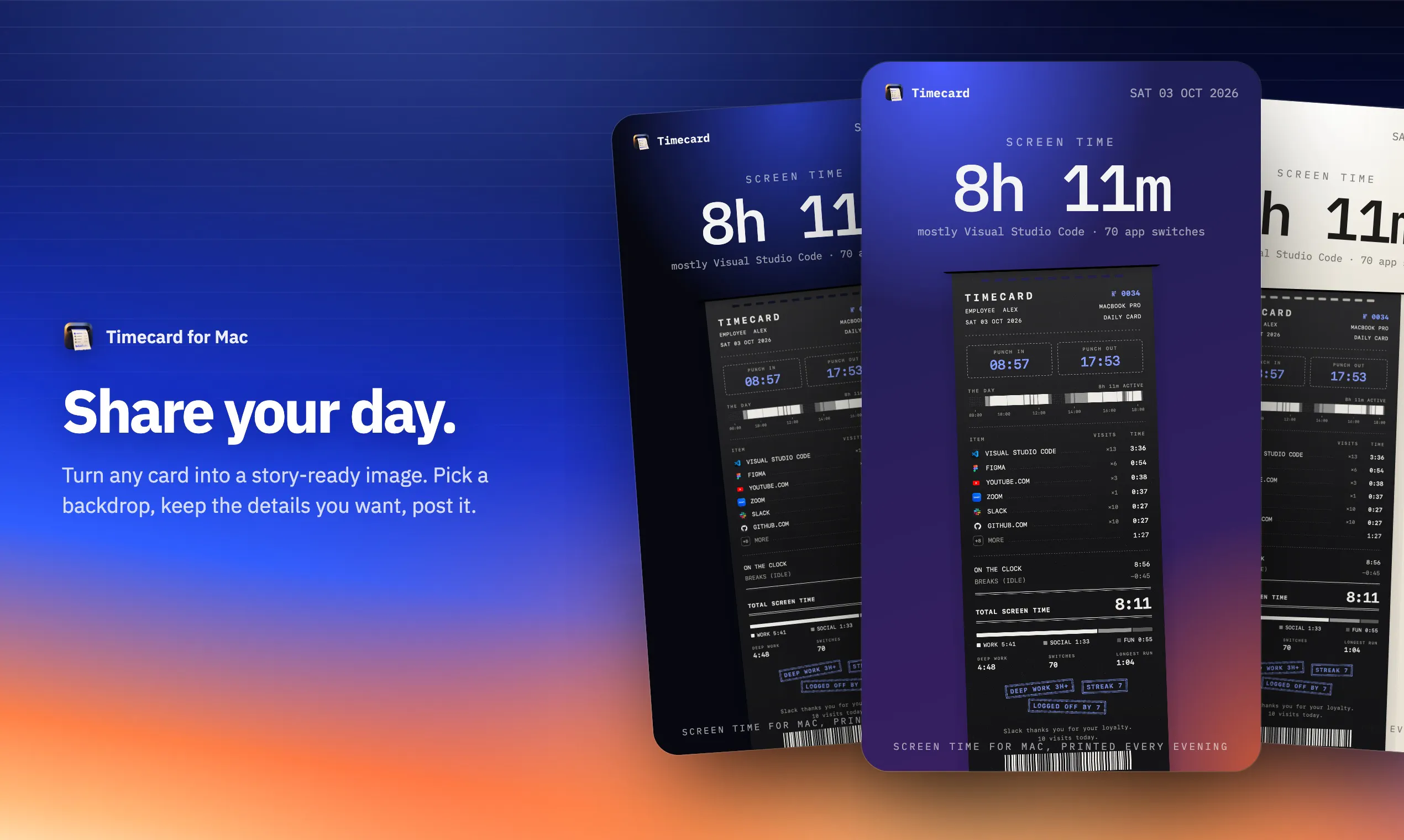 Timecard  gallery image