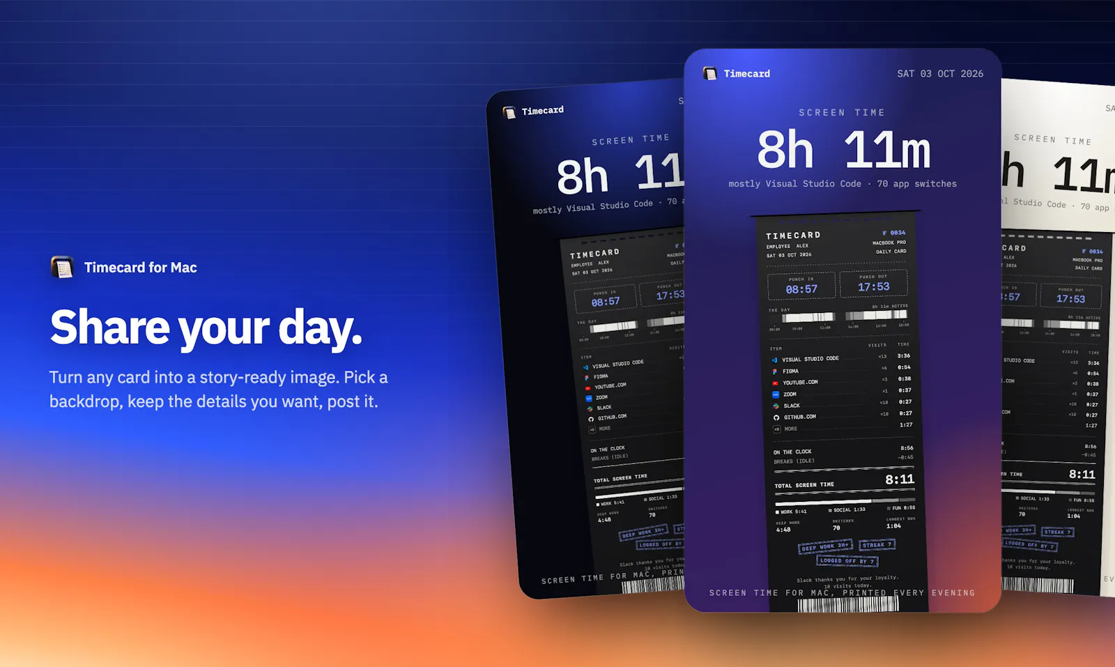 Timecard  screenshot 7