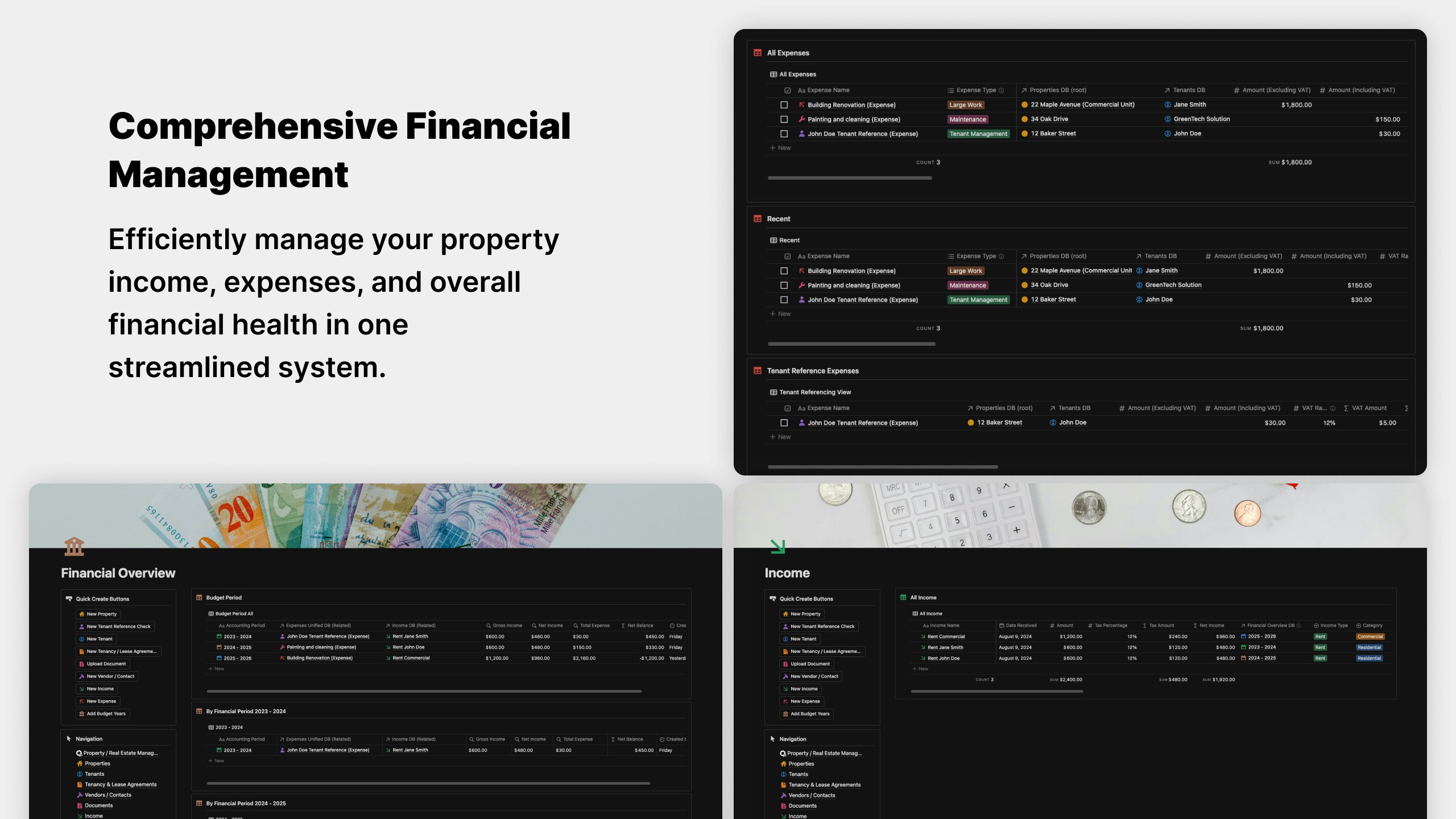 Rental Property Manager Dashboard gallery image