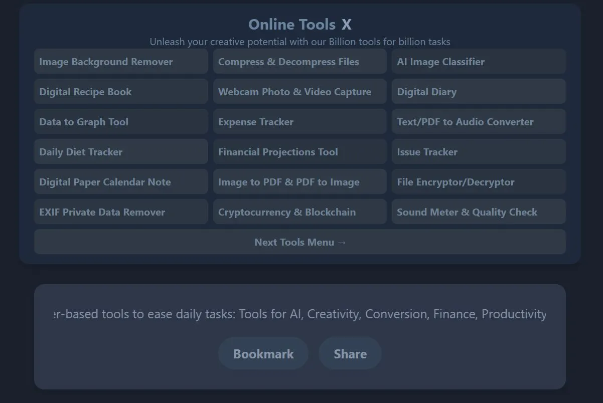 Free browser based tools gallery image