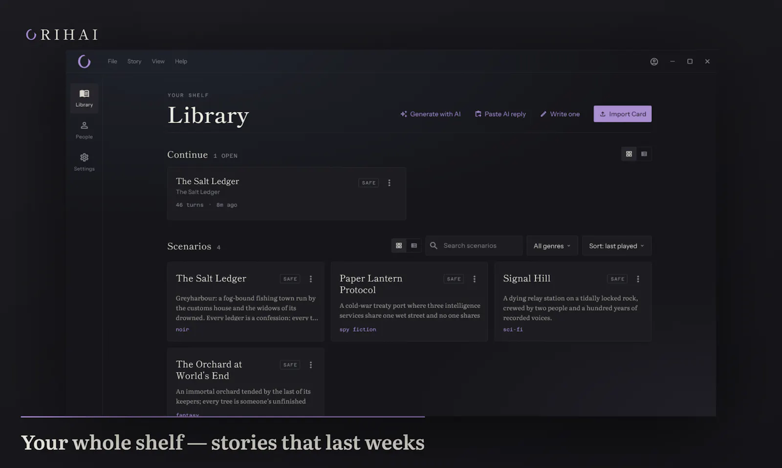 Orihai screenshot 2