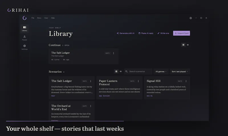 Orihai screenshot 2