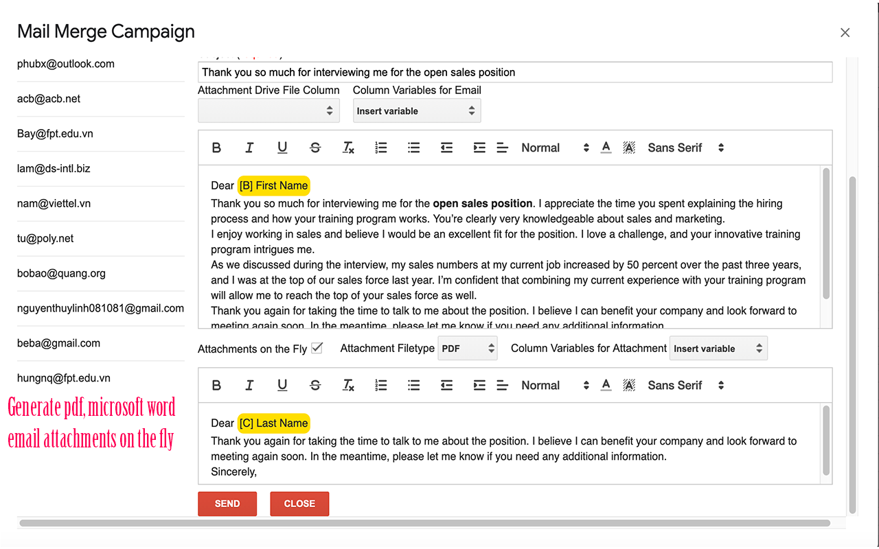 Mail Merge Google Docs Using Sheet Data Personalize Emails By