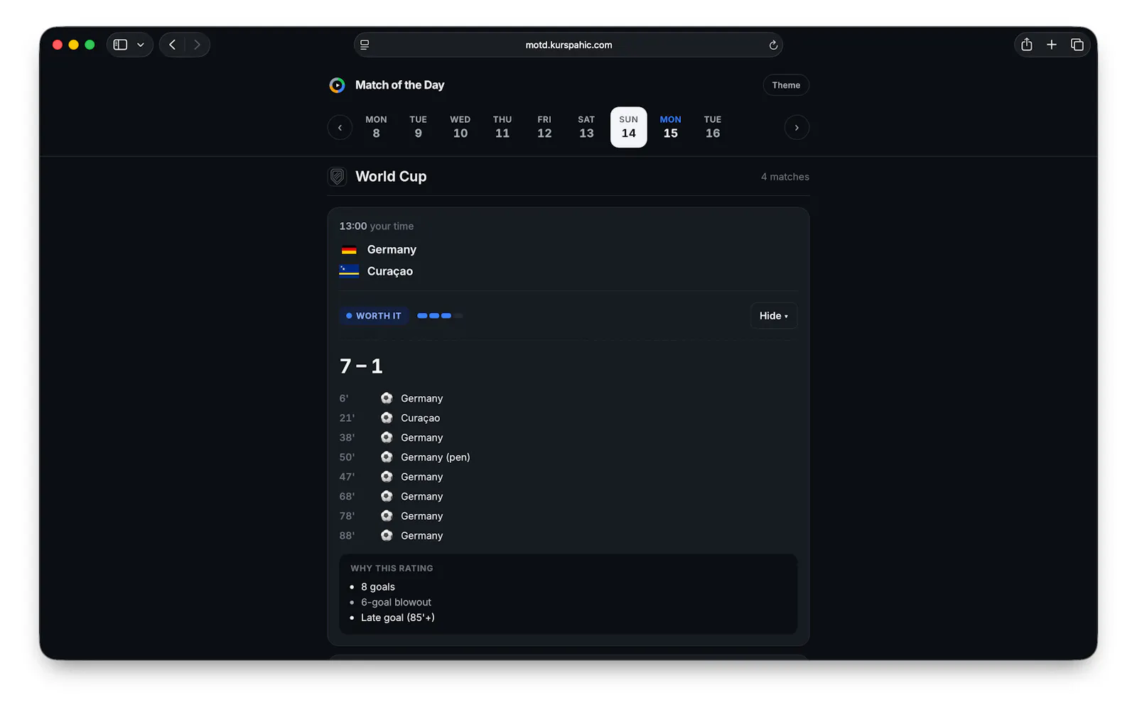 Match of the Day screenshot 2