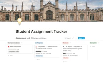 Student Assignment Tracker with Notion. gallery image