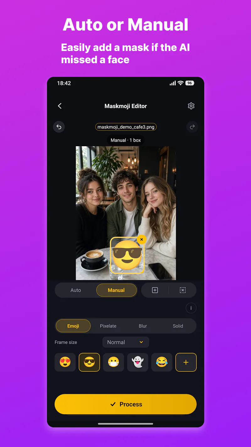 Maskmoji: hide face in video screenshot 6