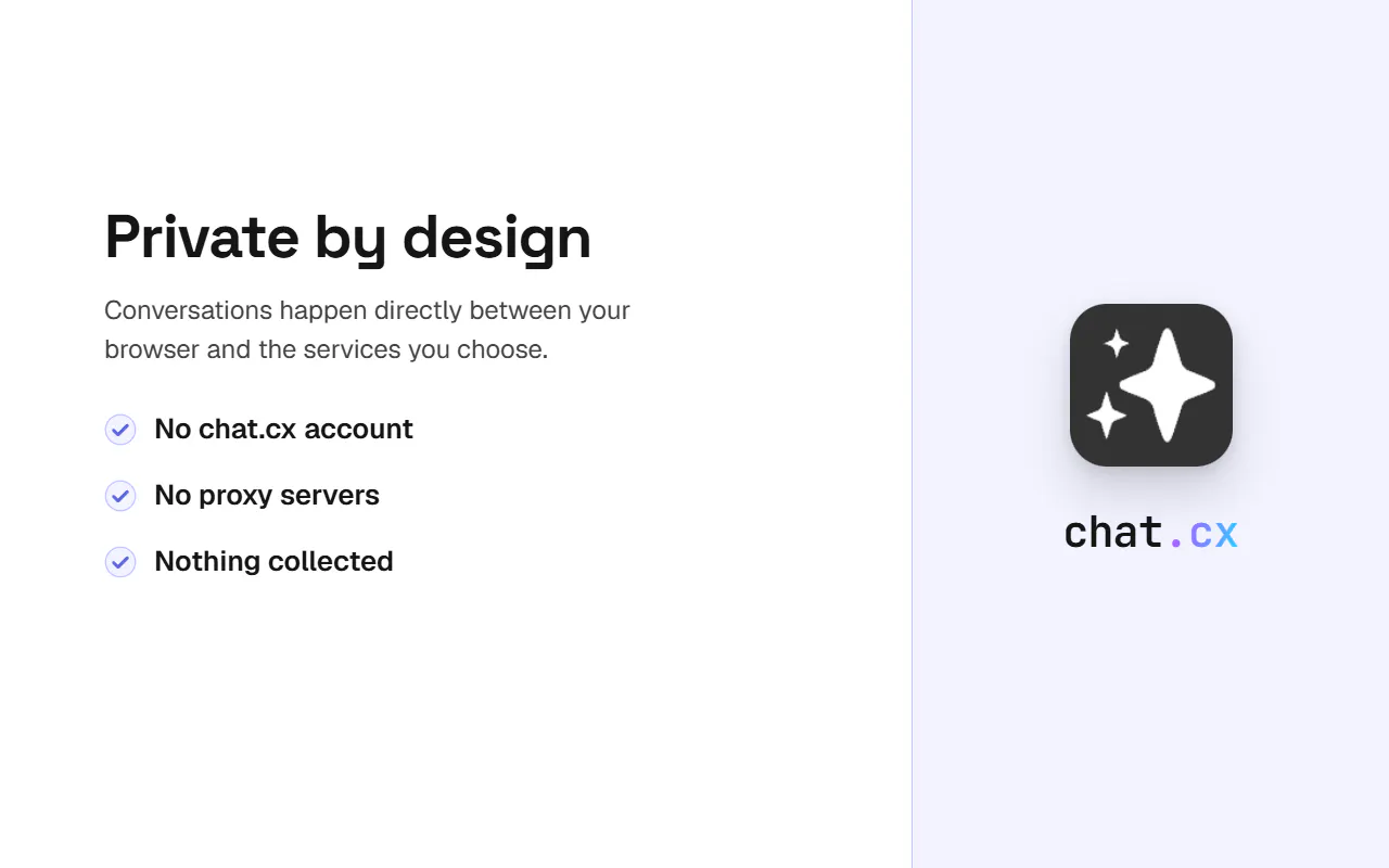 chat.cx | Every AI chat in one panel gallery image