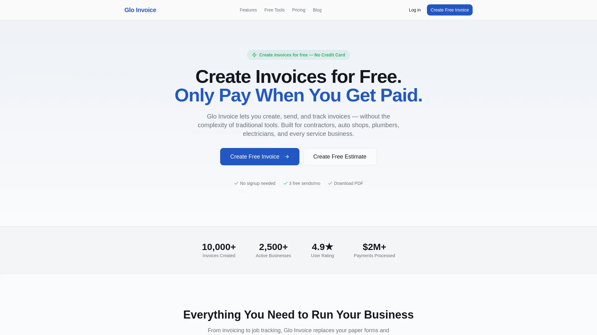 Glo Invoice gallery image