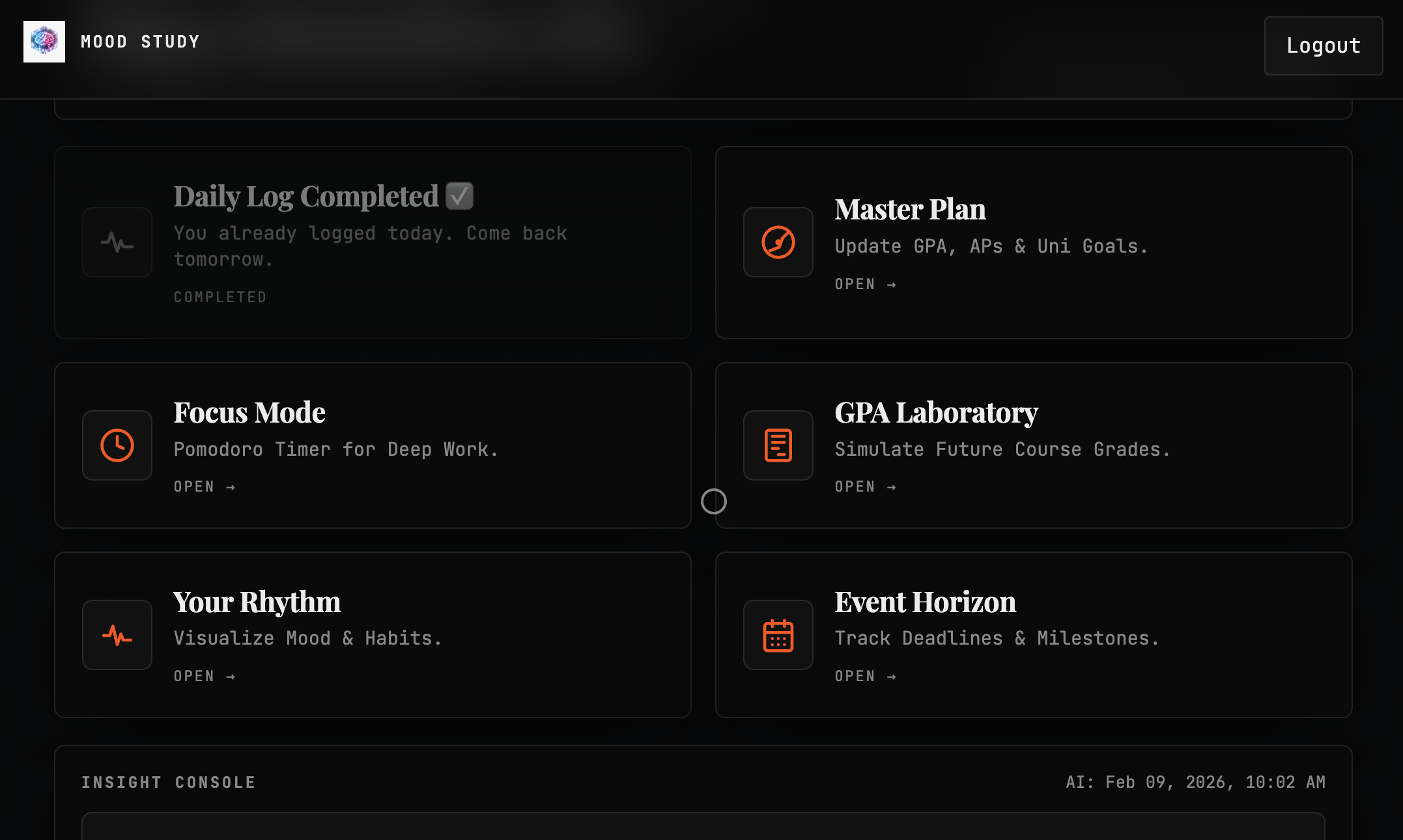 Mood Study - Screenshot 2 showing product features and functionality