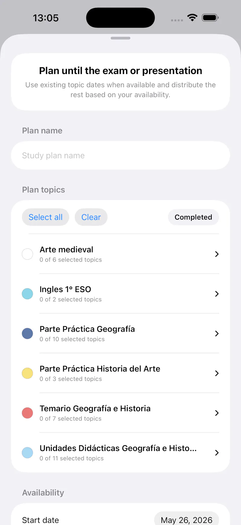 studyFlow screenshot 2