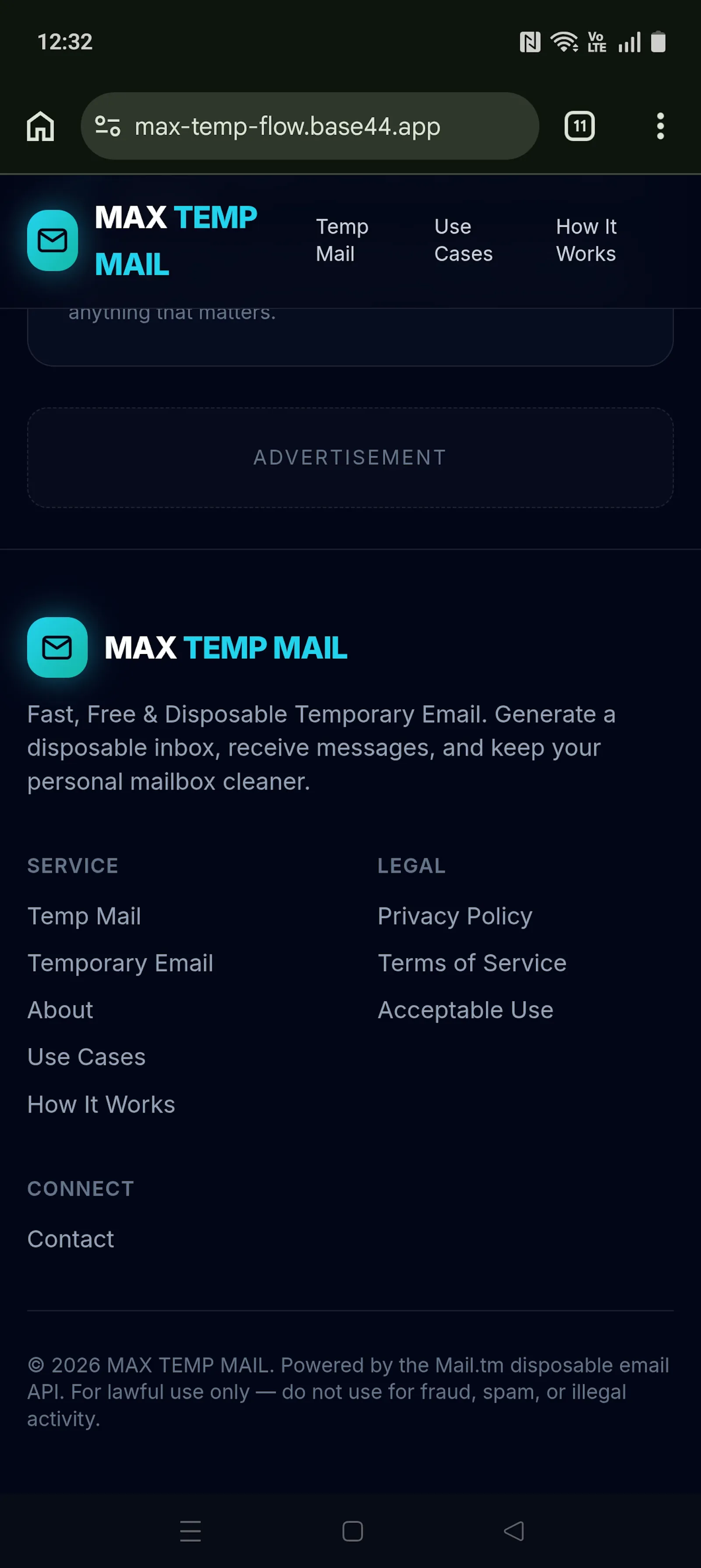 MAX TEMP MAIL  screenshot 2