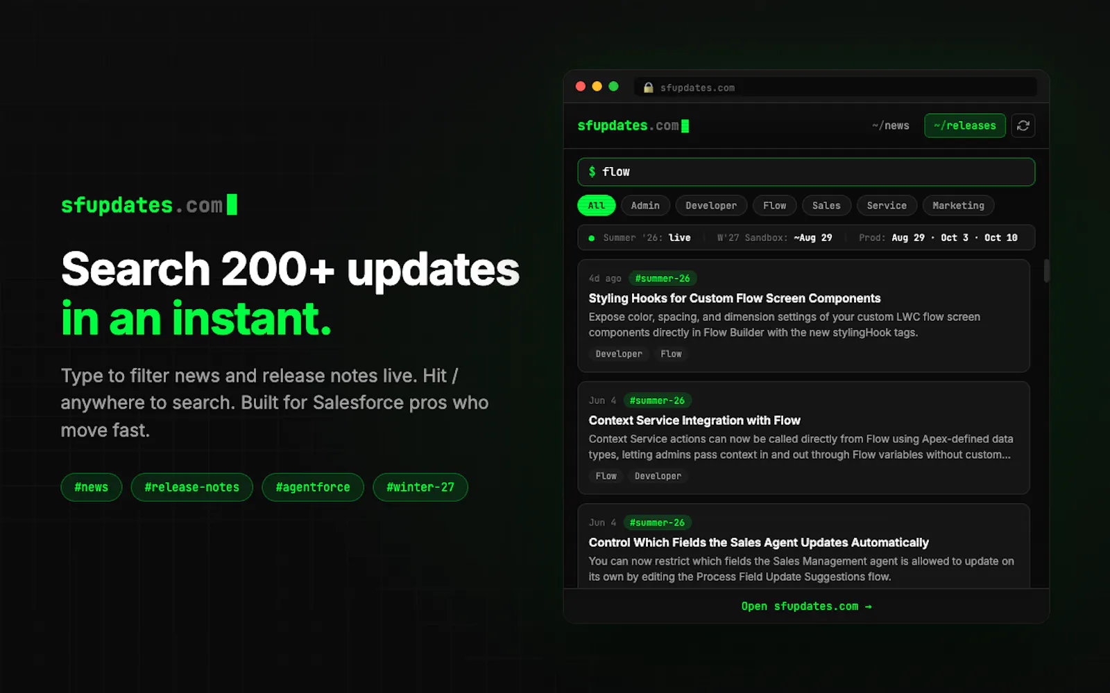 SF Updates screenshot 3