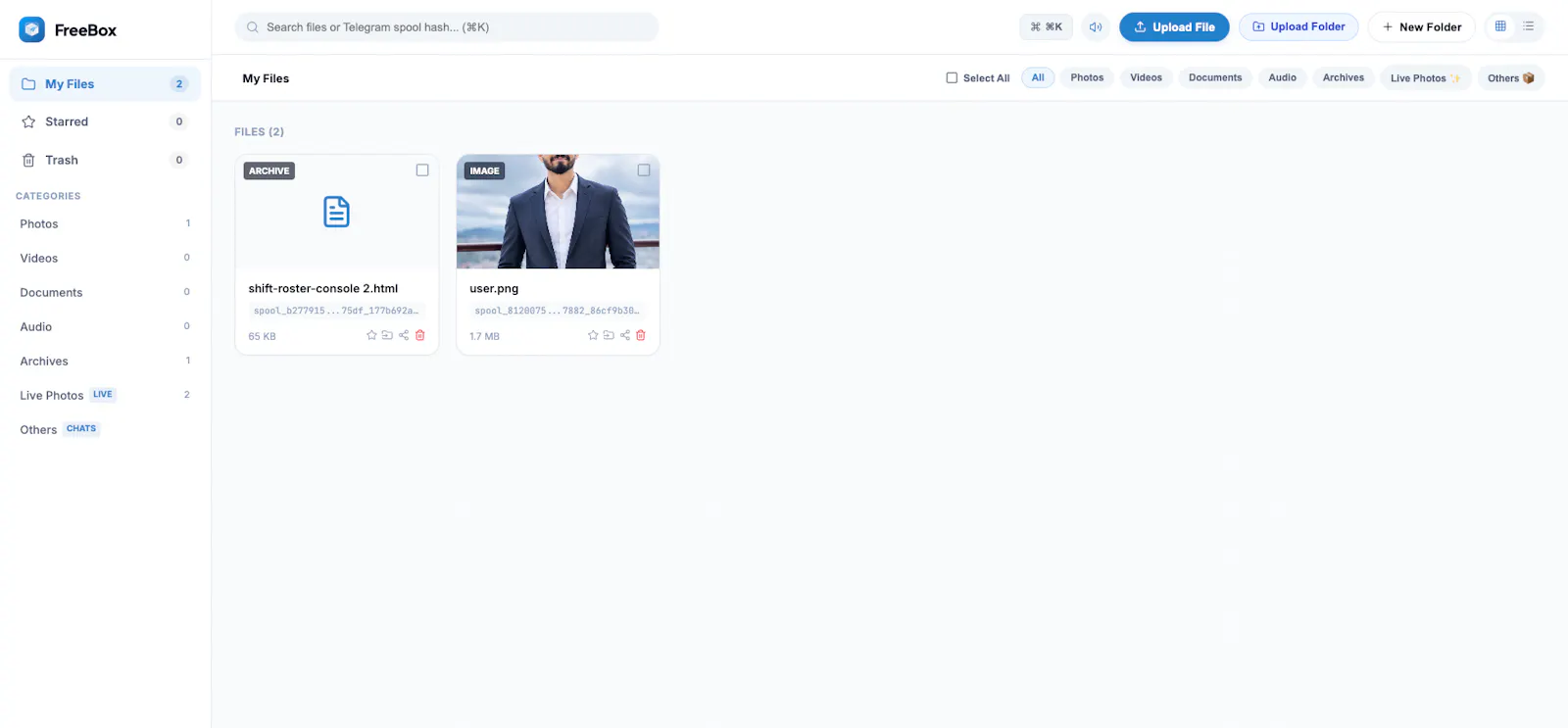 FreeBox screenshot 2