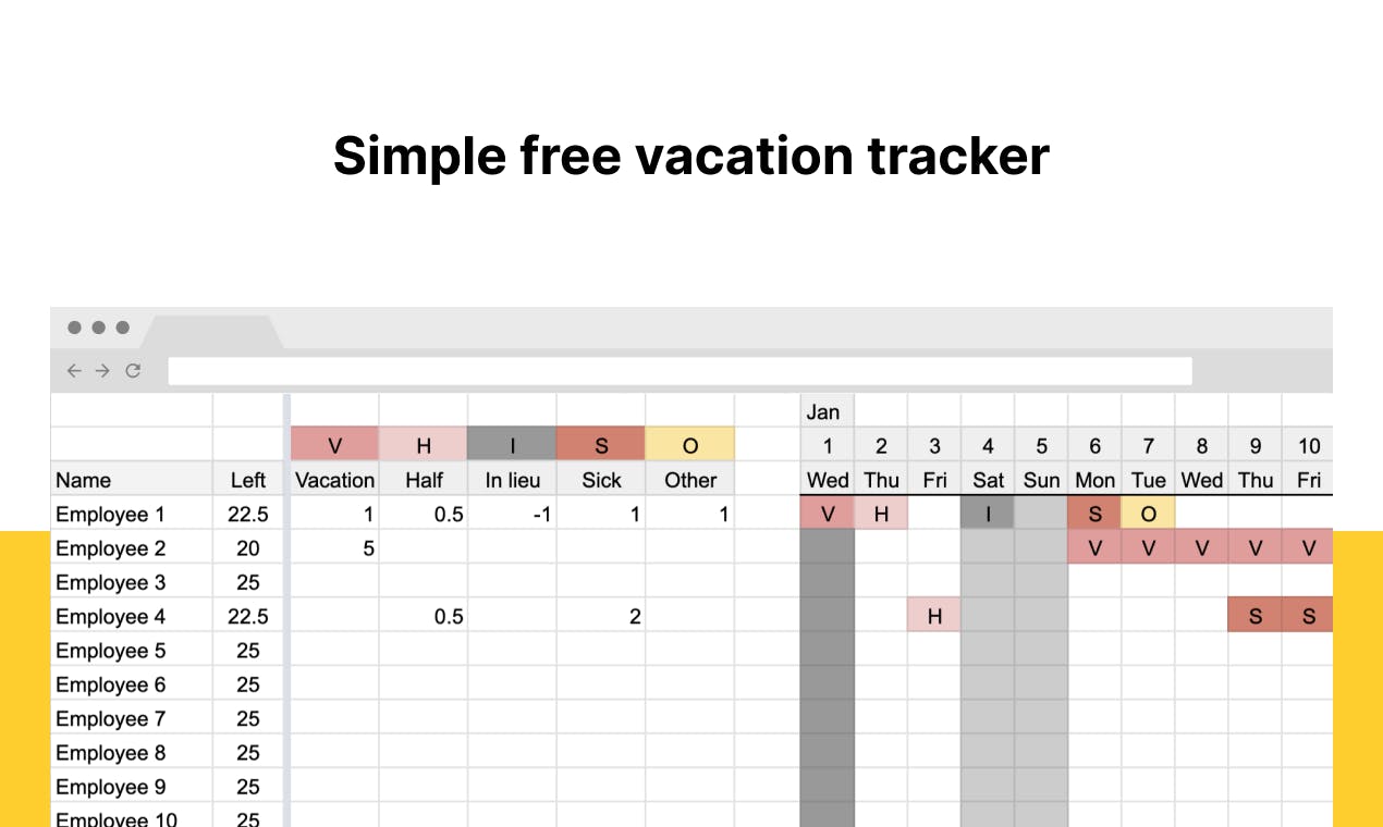 Free vacation tracker for 2020 media 1