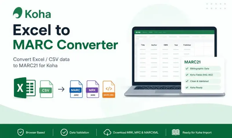 Excel spreadsheets to MARC21 Converter screenshot 1
