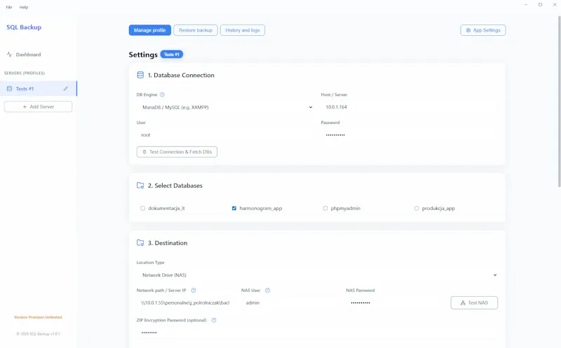 Project Backup screenshot 2