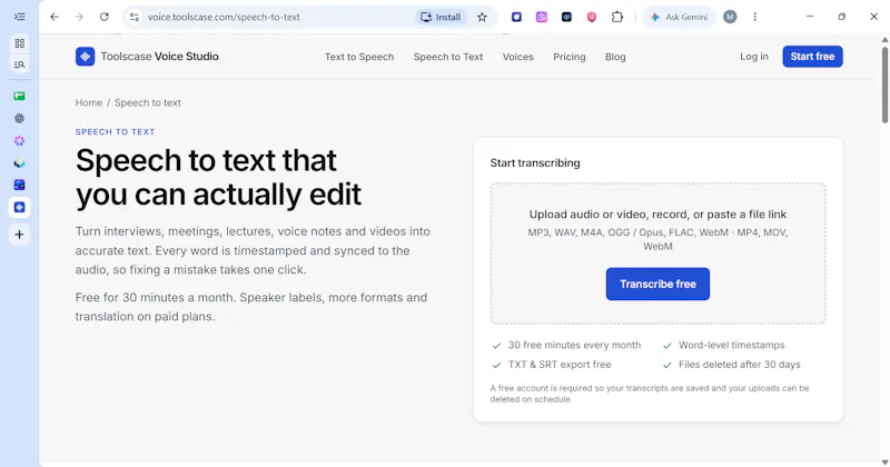 Toolscase Voice Studio screenshot 2
