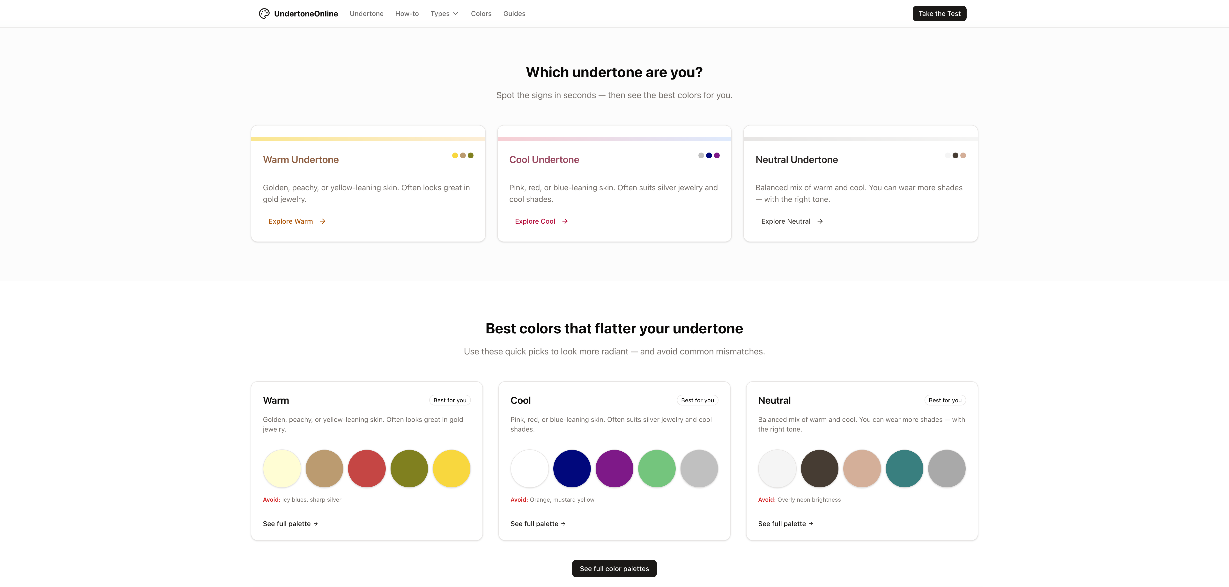 UndertoneOnline - Screenshot 2 showing product features and functionality