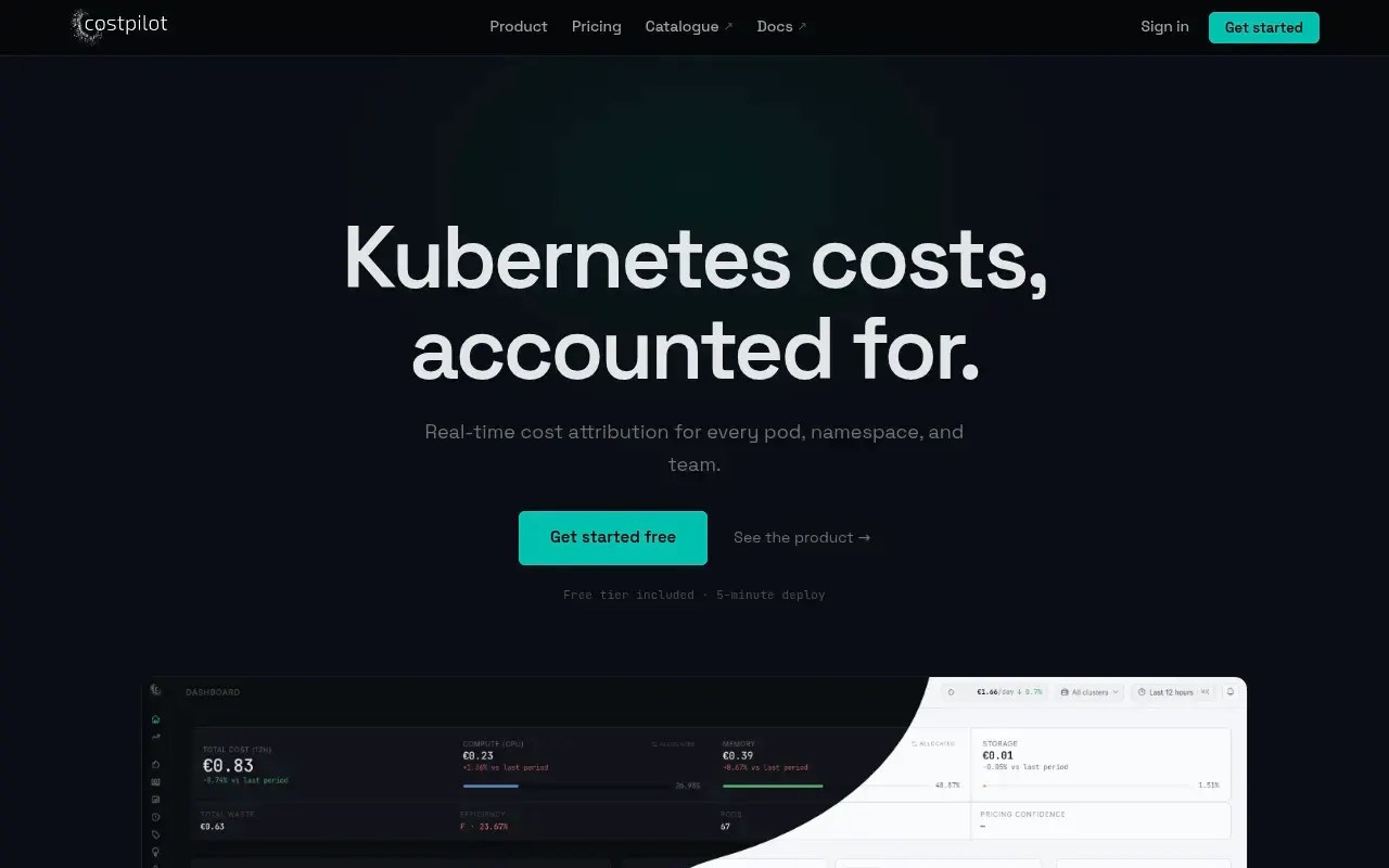 CostPilot - cost analysis & attribution 제품 배너