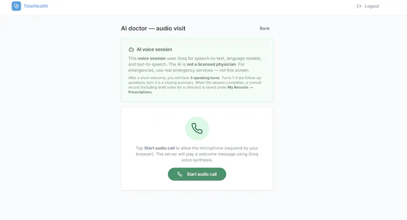 TeleHealth Platform screenshot 3