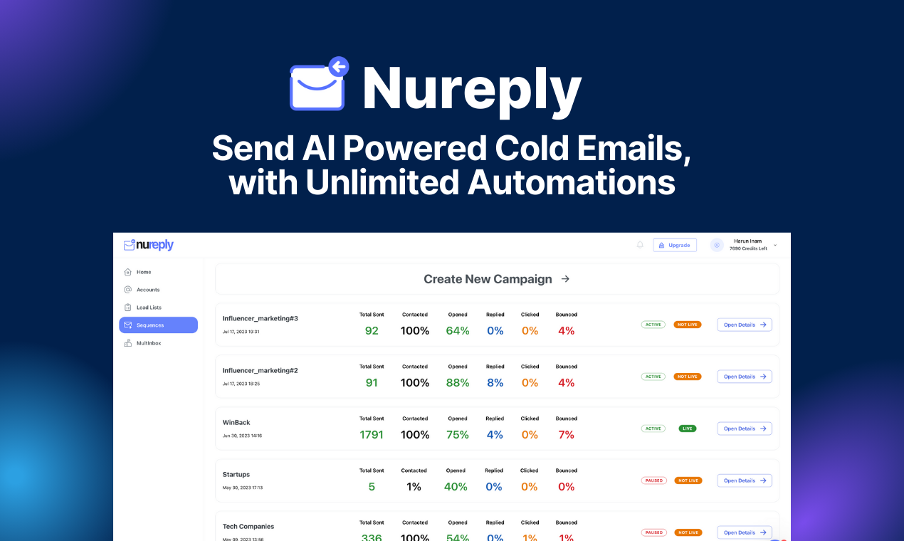 Nureply - AI Powered Cold Outreach gallery image