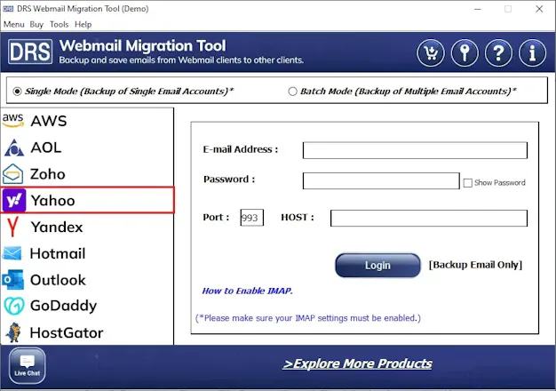 CloudMigration Yahoo Backup Tool gallery image