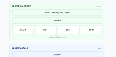 Connections NYT gallery image