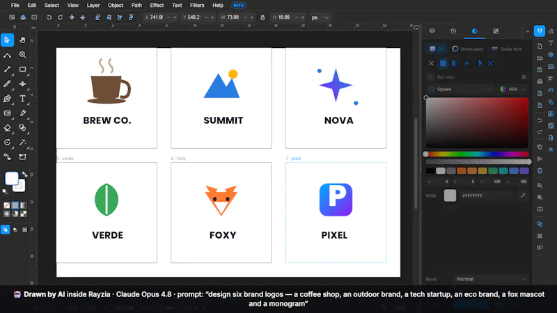 Rayzia AI Agent Vector Editor screenshot 7