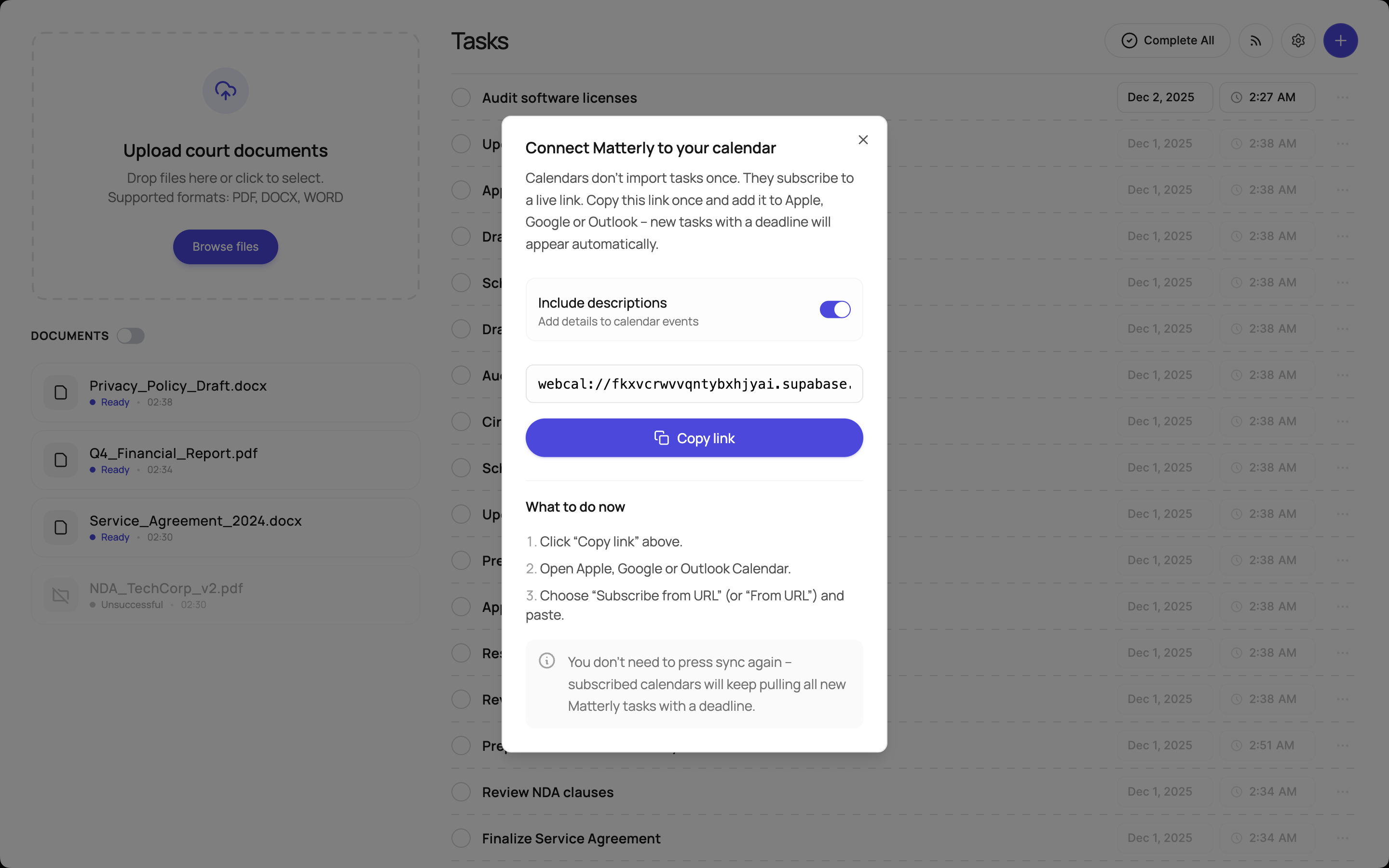 Matterly - Screenshot 4 showing product features and functionality