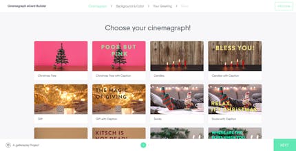 Cinemagraph eCard Builder gallery image