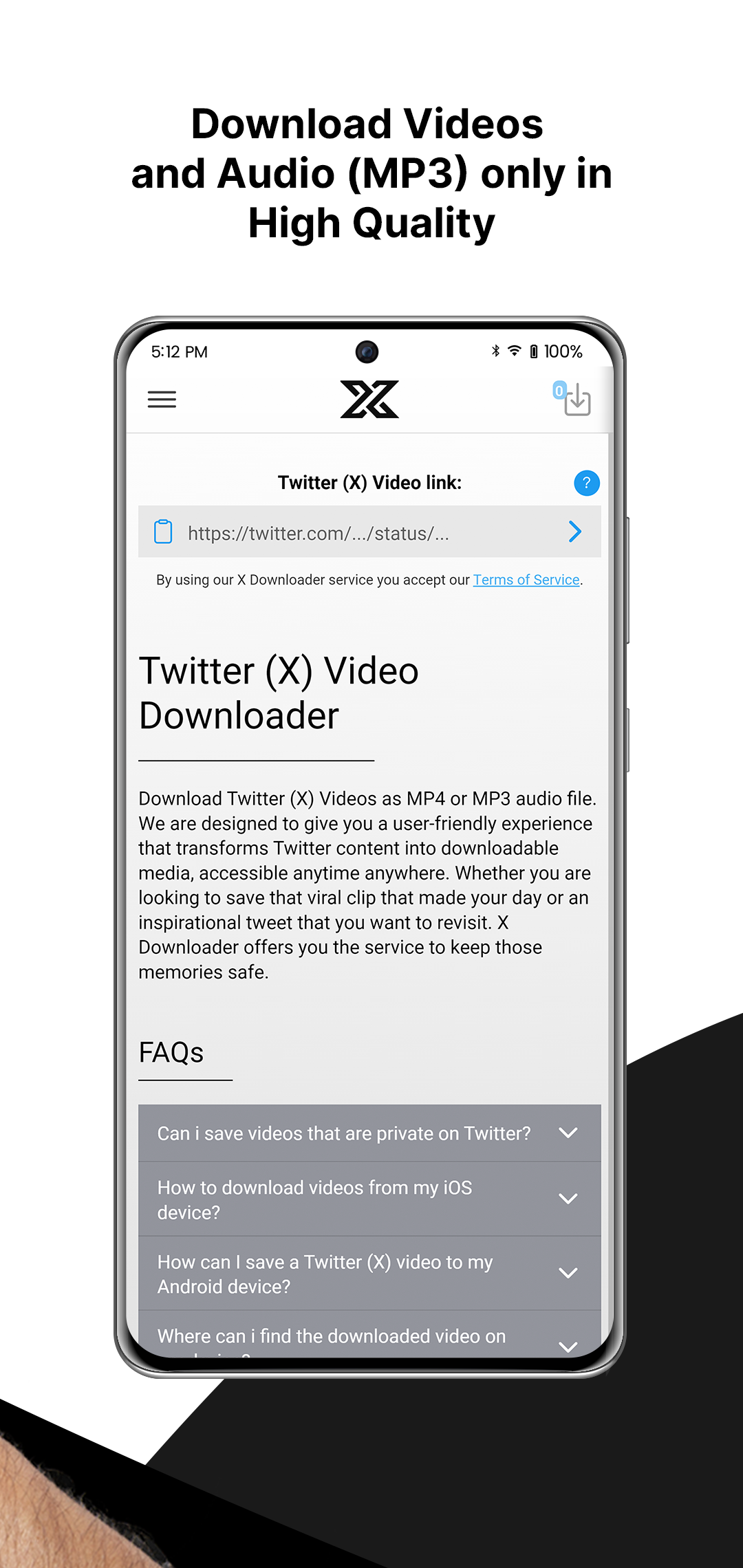 Twitter (x) descargador de video - aplicaciones de Twitter, descargador de video, video a mp3 media 2
