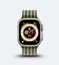 Buckle Striped Nylon Apple Watch Band gallery image