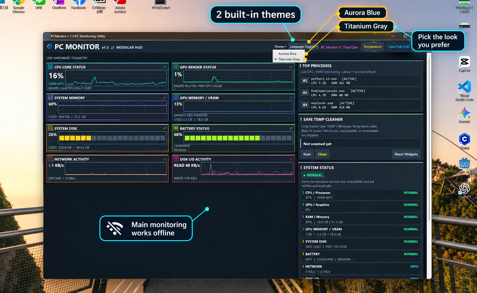 PCMonitor v1.3 gallery image