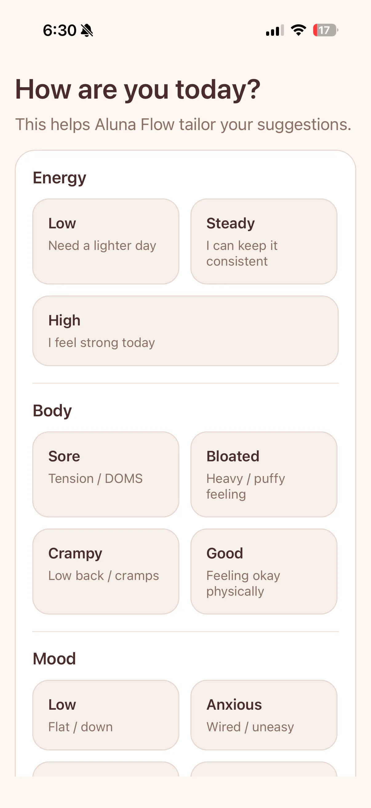 Aluna Flow: Fitness app for Women product banner