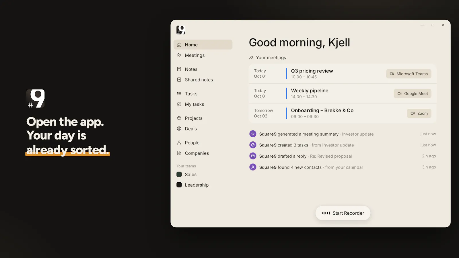 Square9 screenshot 2