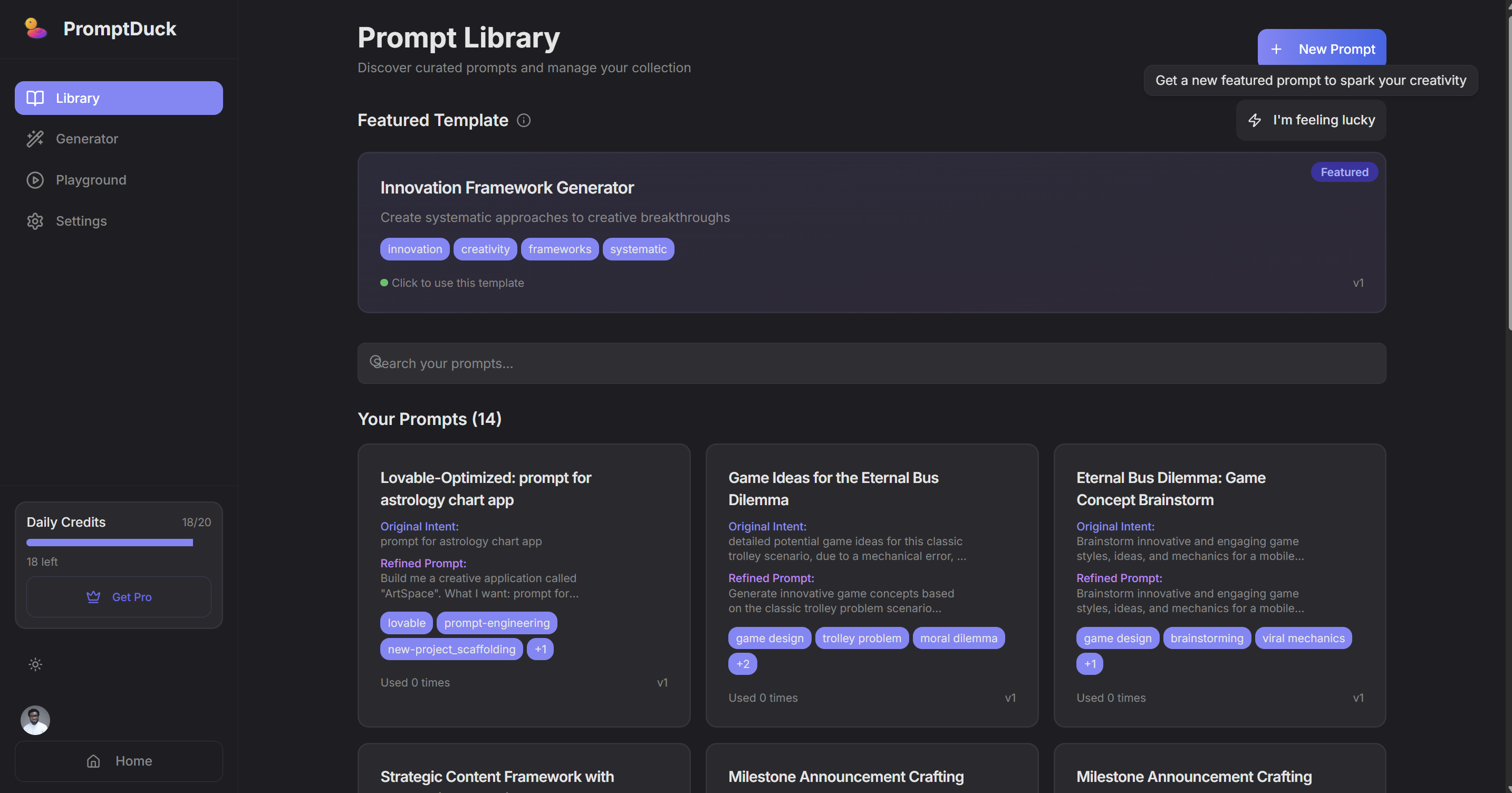Promptduck - Prompt come un professionista media 3