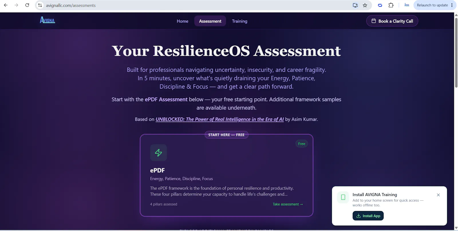 ResilienceOS screenshot 2