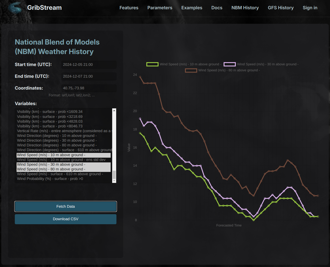 Gribstream - การพยากรณ์อากาศในอดีต API - Blazing Fast & ราคาไม่แพง media 2