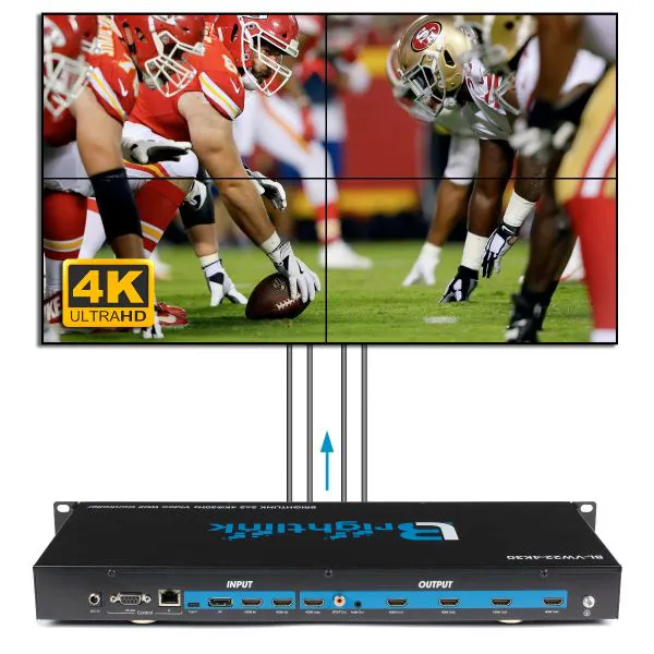 Brightlink's New 4K UHD 2x2 Video Wall