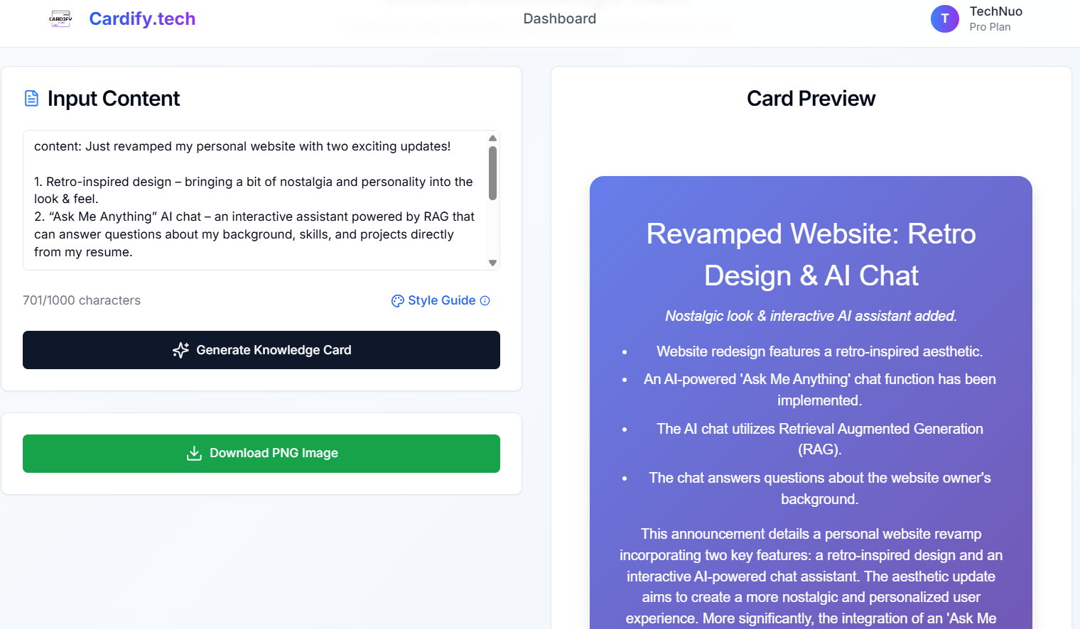 Cardify.tech gallery image