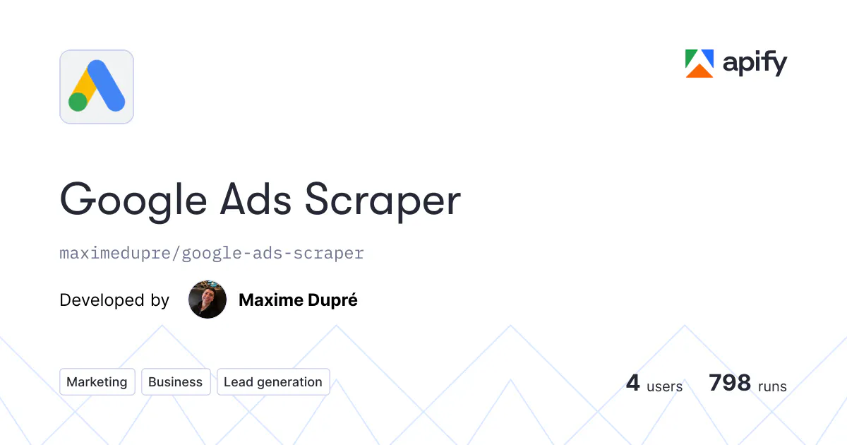 Google Ads Scraper gallery image