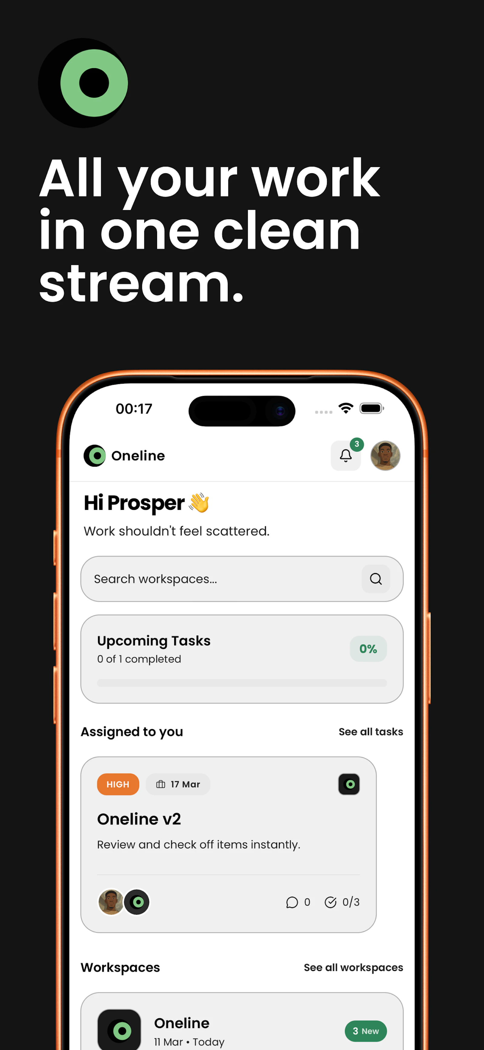 Oneline screenshot 2