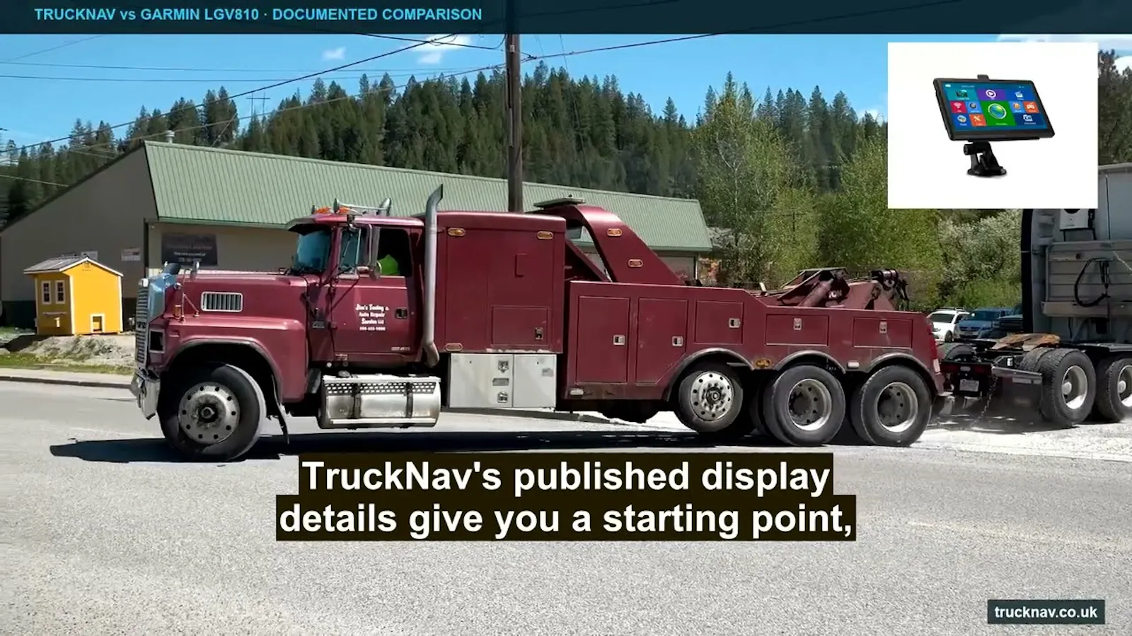 TruckNav screenshot 1 (video preview)